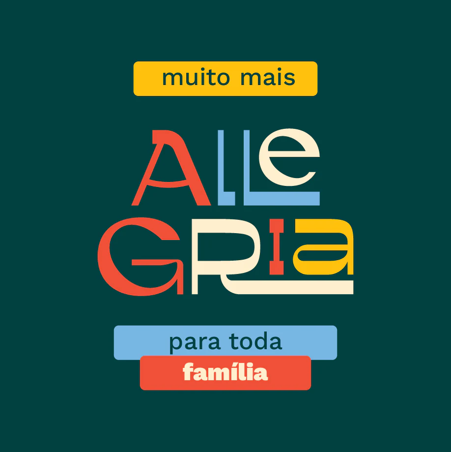 Assinatura “muito mais Allegria para toda família”