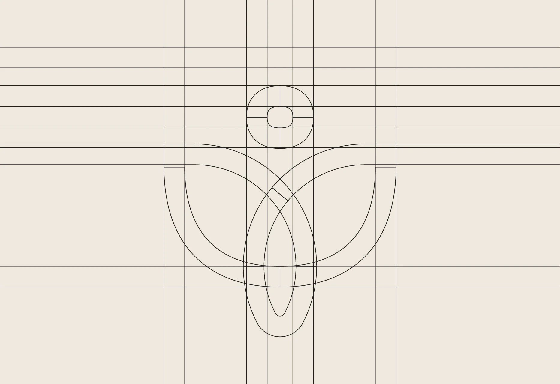 Grid de construção do símbolo da Dra. Ghadieh