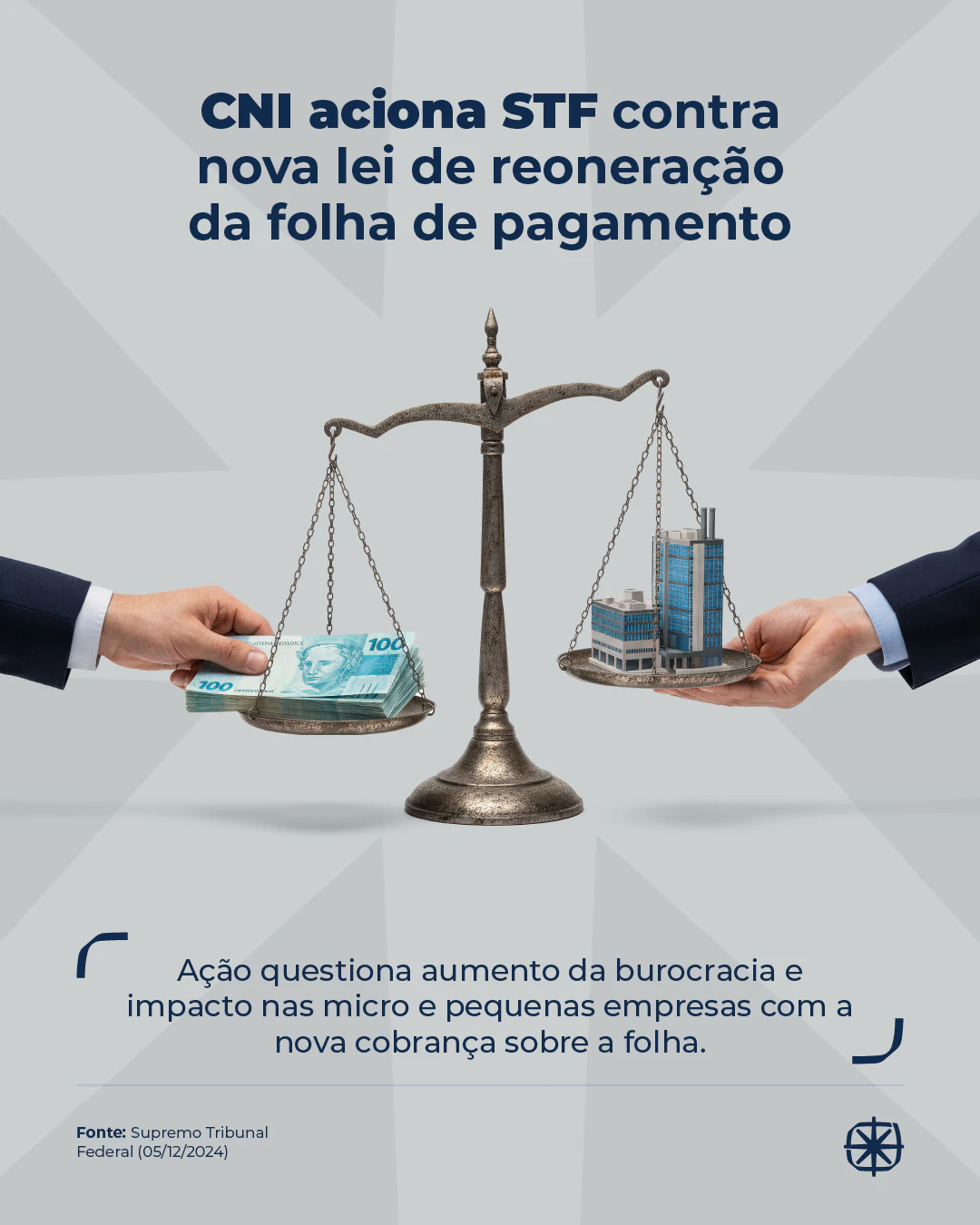 Post da Jordan Neves Advogados sobre a reoneração da folha de pagamento