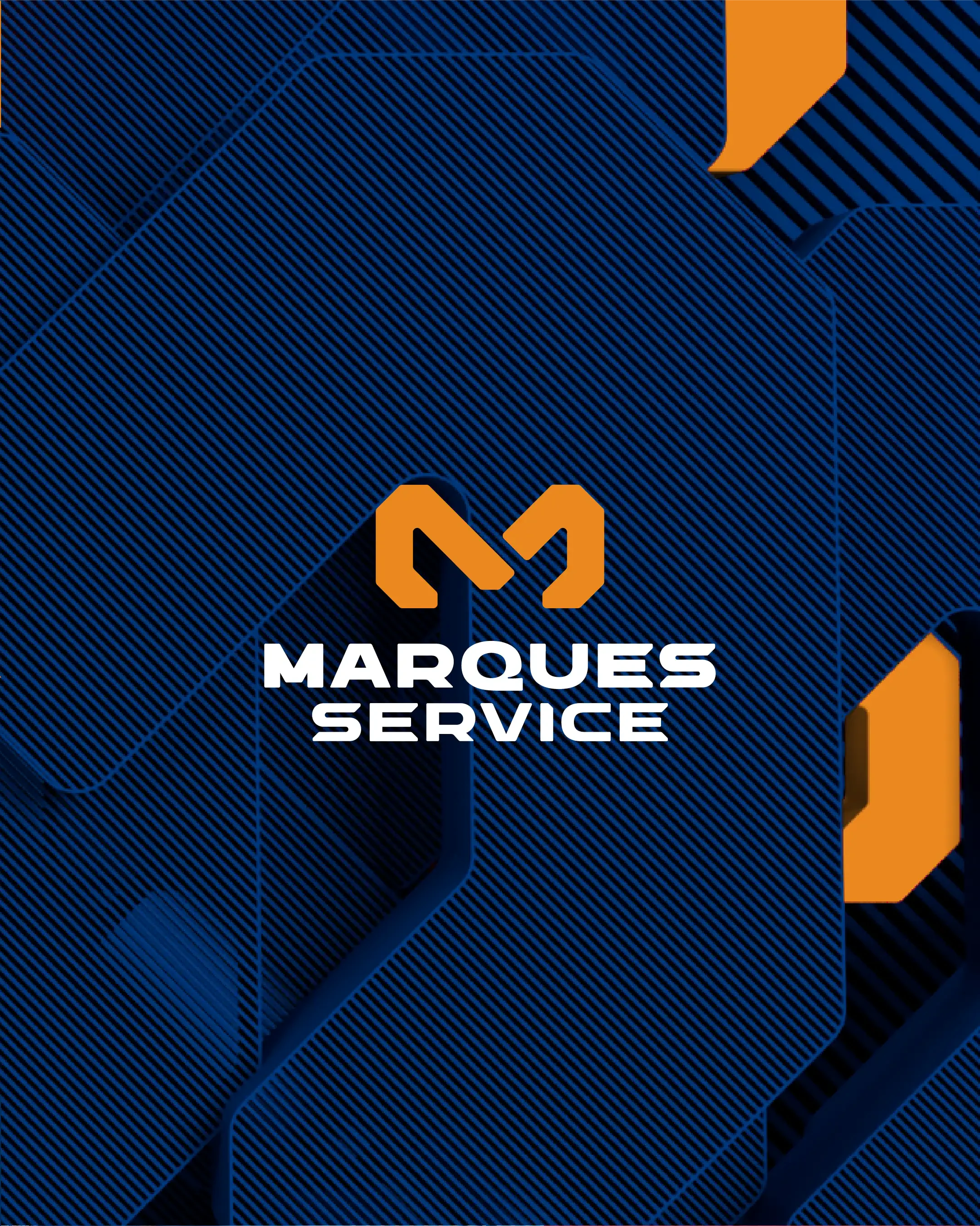 Marca Marques Service, com o símbolo em laranja