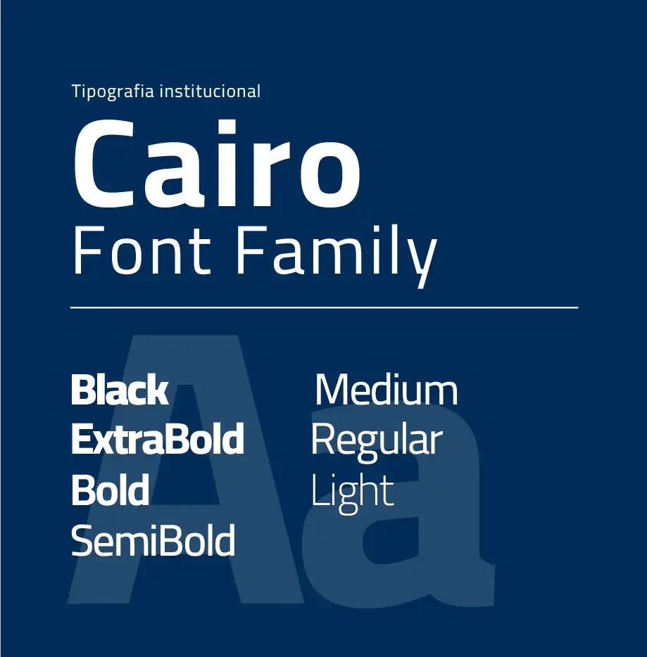 Família tipográfica Cairo, usada na Marques Motors