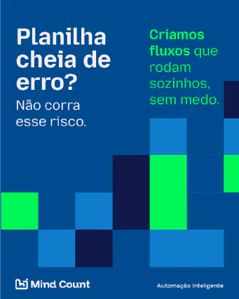 Post da Mind Count: “Planilha cheia de erro? Não corra esse risco.”